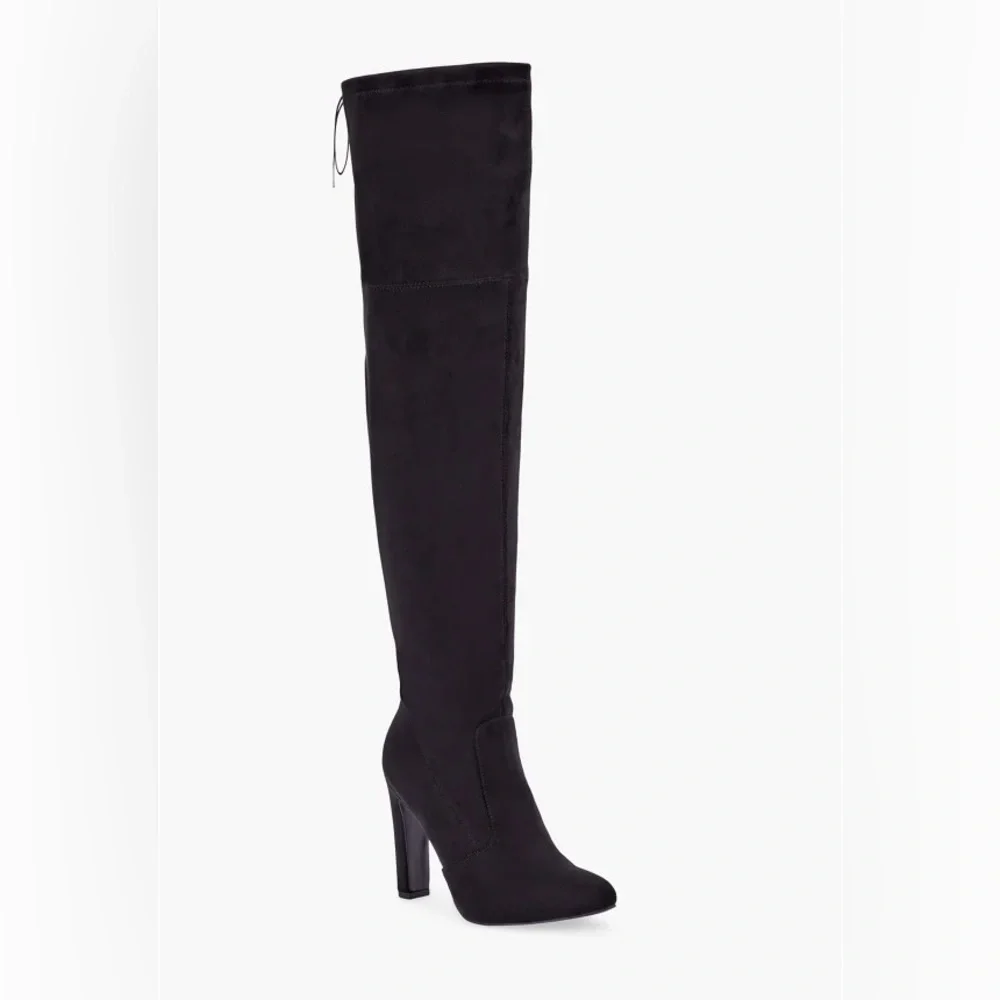 Black Thigh High Boots NEW!